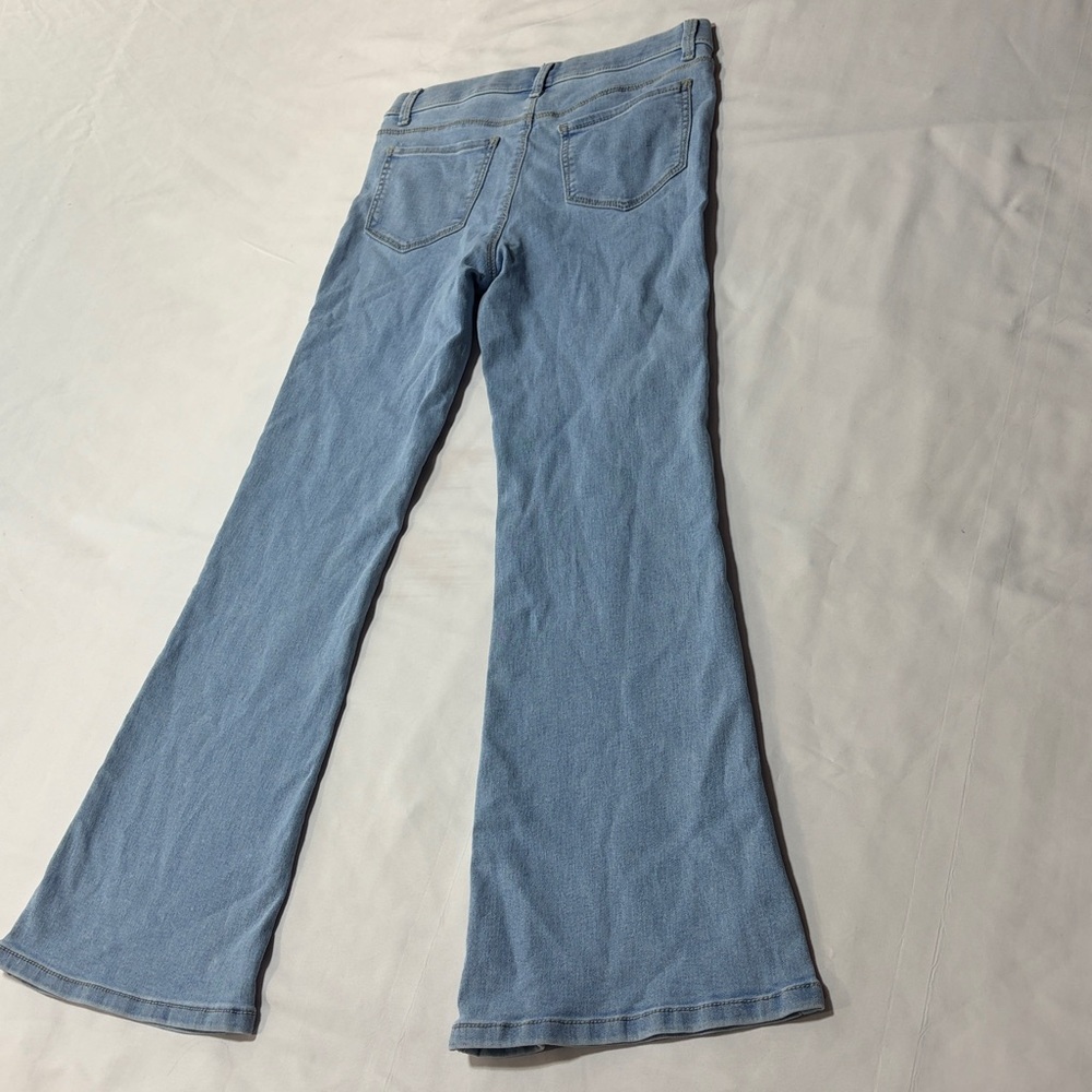 Wonder nations girls flare pull on jeans size 10/12 large - Picture 3 of 9